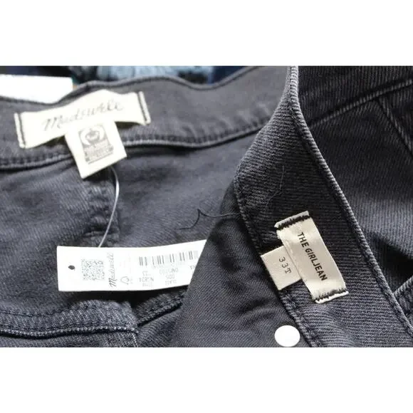 NWT Madewell The Tall Girl Jean in Adolpha Wash Ripped Knee Size 33 T 33 Tall - Picture 5 of 10